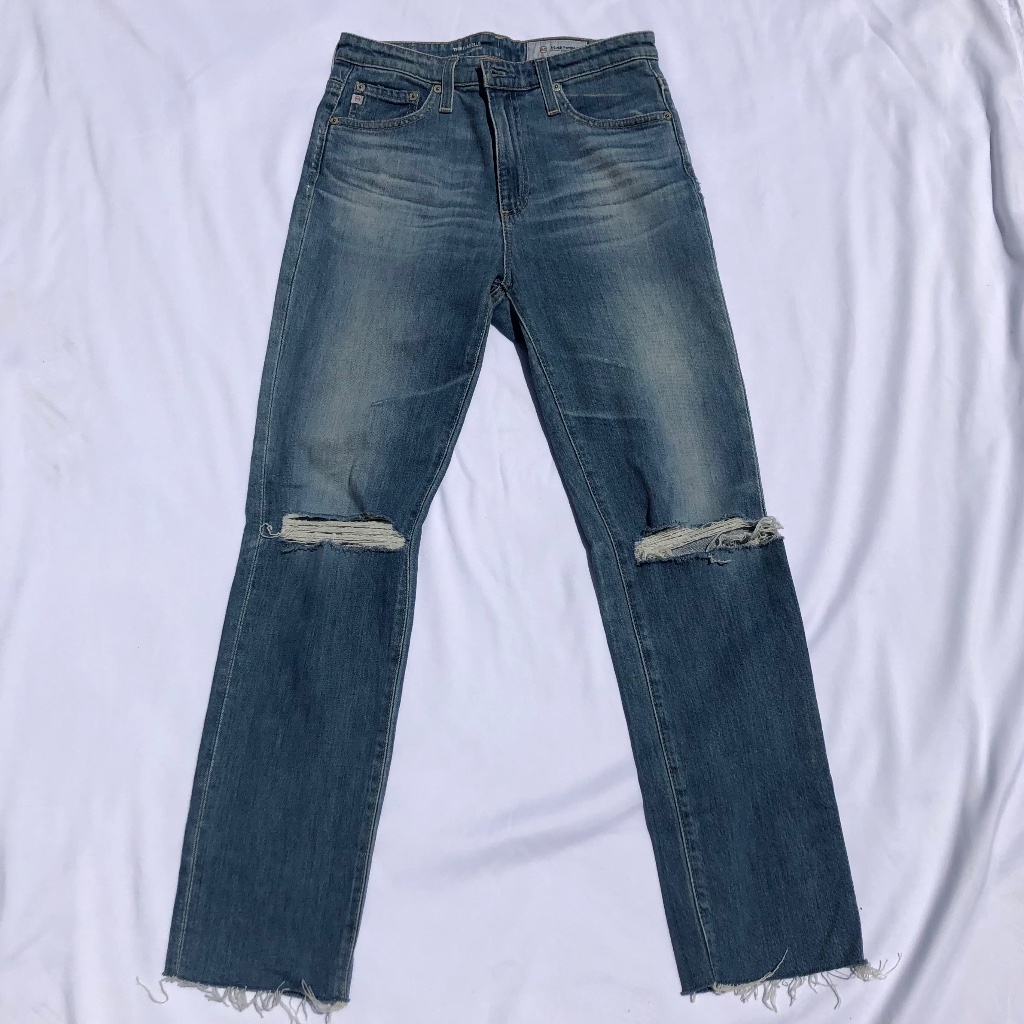Ag Isabelle High Rise Straight Crop Jeans Size 26 R